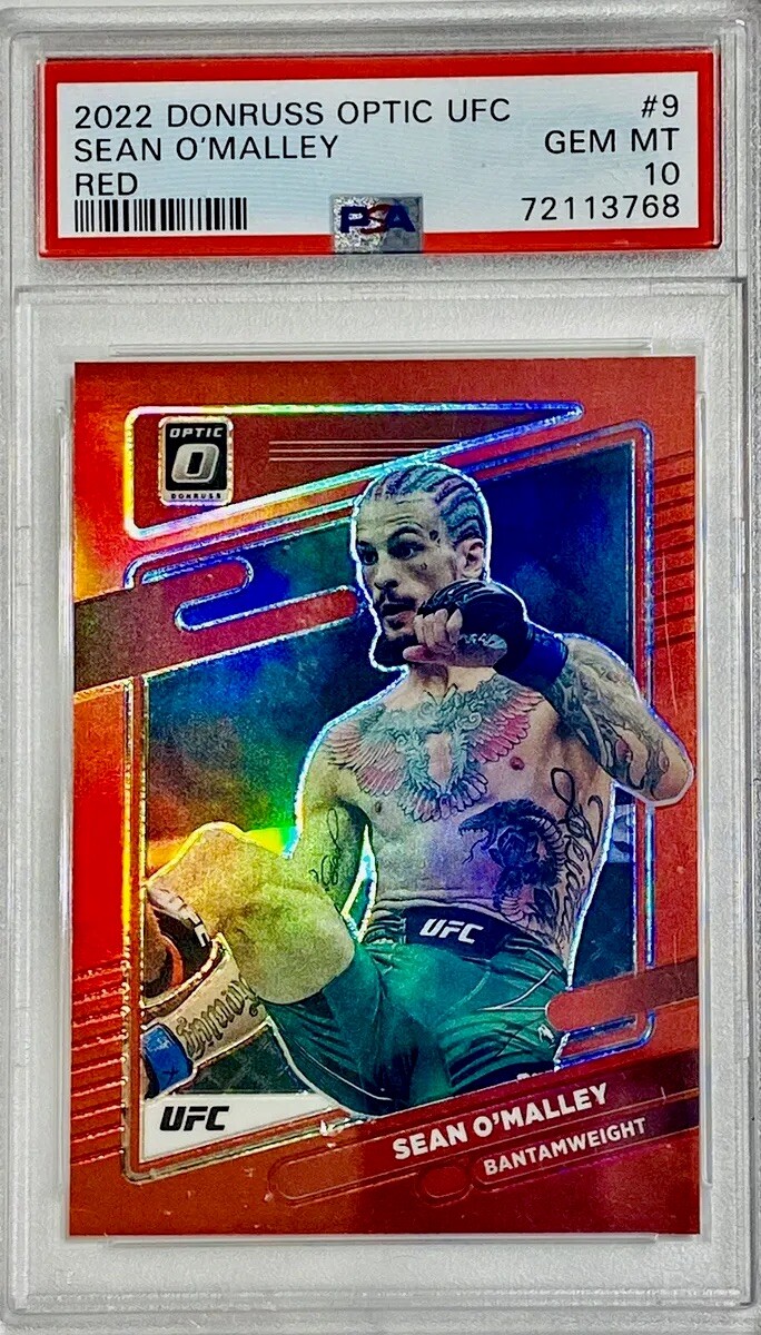 2022 Donruss Optic Red #9 UFC Sean O'Malley #007/199 PSA 10 GEM MINT - CHAMP!