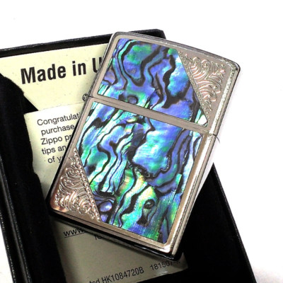 Zippo oil Lighter Western Series Shell Metal Silver One Sided ...