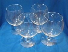 4 Chef and Sommelier Short Stem Balloon Wine Glasses 6" Tall 3" Across Opening