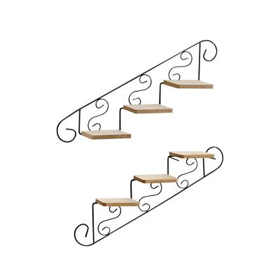 Pflanzenständer Wandhalterung Halterung Treppe Deko Regal Wandbehang Deko für