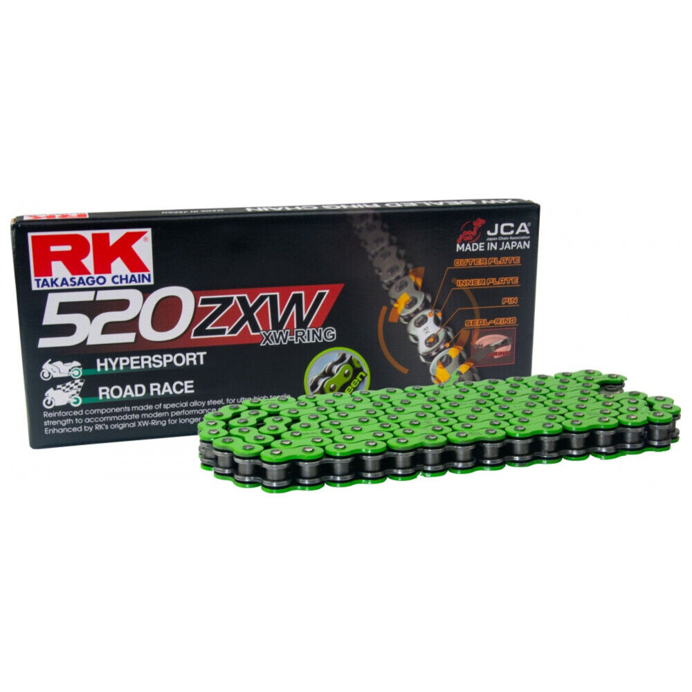 RK XW-Ringkette GN520ZXW/112 xw-ring chain green 520zxw/112 RK XW-Ringkette GN520ZXW/112 xw-ring chain green 520zxw/112