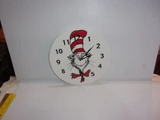 Trend Lab  Cat In The Hat Circular Wall Clock 11" -Used