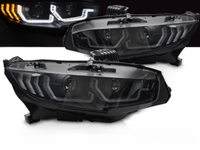 Scheinwerfer Paar Honda Civic Ab 2016 Bis 2021 LED DRL Dyn Schwarz - 41386823