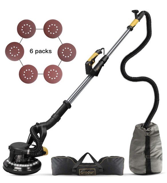 Drywall Sander, Ginour 6A Sander With Vacuum Attachment, Variable Speed