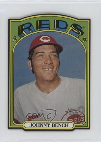 2021 Topps Heritage 1972 Die-Cuts Johnny Bench #72DC-8 HOF