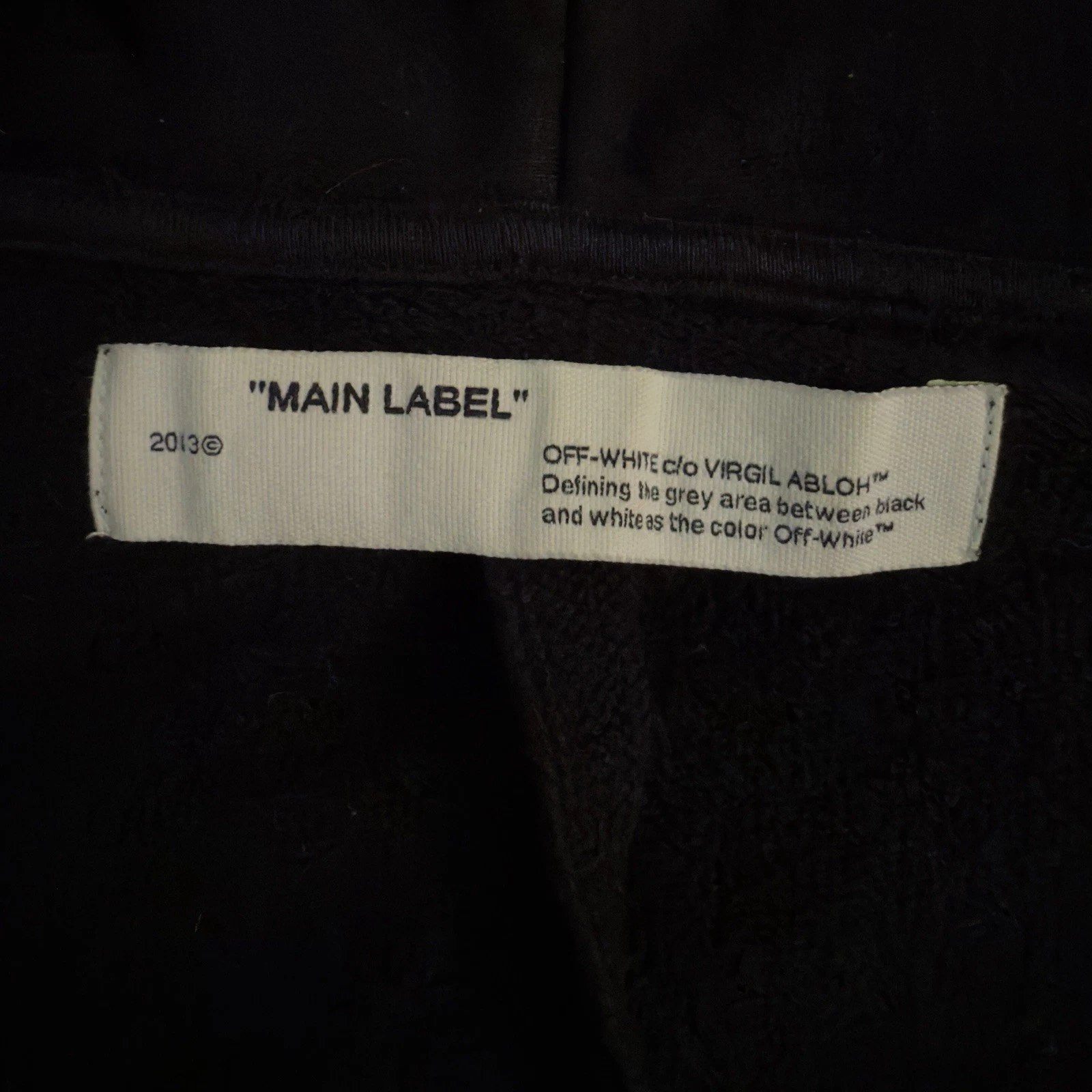 OFF WHITE Felpa Off White 20s Grafica Rapporto Dorato