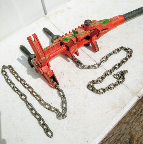 RIDGID #228 SOIL PIPE CHAIN CLAMP ASSEMBLY TOOL PLUMBING - Picture 2 of 6