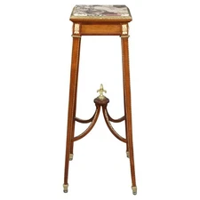 Fine Quality 19th Century French Marble Top Bronze Louis XVI Fern Stand Pedestal