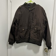 Vintage FL Dept. Of Corrections Insulated Duty Jacket 1990's XL Blauer Brown