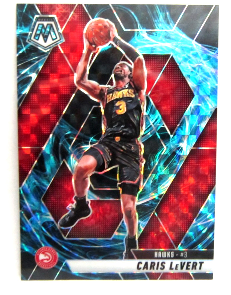 Caris Levert 2024-25 Mosaic Blue&Red Genesis Prizm Card#103!CASE HIT!Hawks G
