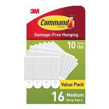 10 lb Medium 16 Pairs Picture Hanging Strips 32 Strips, DamageFree Hangers fo... 0.50 per strip