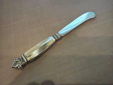 Georg Jensen Acanthus Sterling Silver Butter Spreader Knife 6" older makers mark