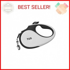 TUG 360 Tangle-Free Retractable Dog Leash 16 ft Strong Nylon Tape One-Hande