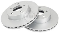 2X A.B.S. Bremsscheibe Beschichtet 17754 FüR Mercedes C204 S204 Klasse W204 180