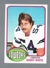 1976 Topps Football #158 Randy White Rookie Card RC Dallas Cowboys NRMT. rookie card picture