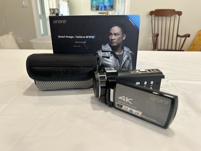 Ordro 4k Digital Camera With Accessories, Microphone, Holder, Zoom Lens