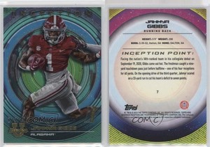 2022-23 Bowman Inception University Aqua Foil V2 /199 Jahmyr Gibbs #7