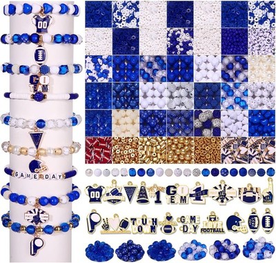 Game Day Beads Set for DIY Bracelets, Earrings, and Necklaces