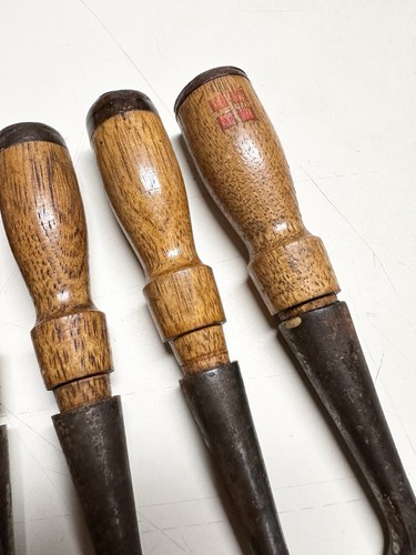 Lot Of 9 Vintage Stanley Woodworking Wood Chisels Hand Tools - Picture 7 of 11