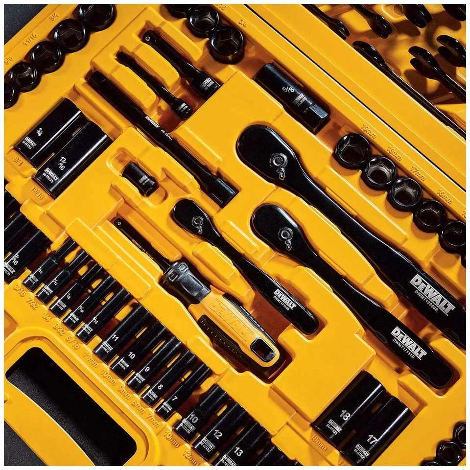 DeWALT 184 Piece Black Mechanics Tool Set DWMT45184-1 - Image 4 of 4