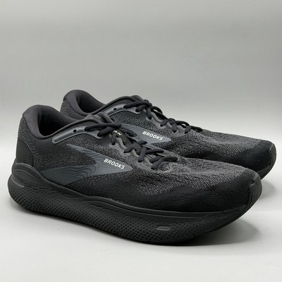 Brooks Ghost Max Running Shoes 1104062E020 Men Size 10.5 2E EE Wide Triple Black