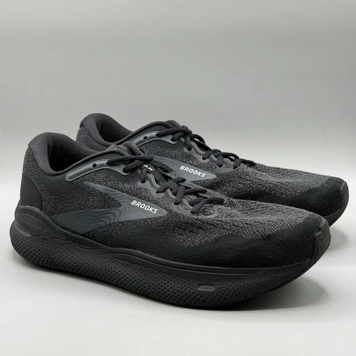 Brooks Ghost Max Running Shoes 1104062E020 Men Size 10.5 2E EE Wide Triple Black