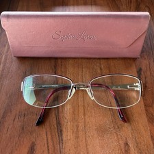 Sophia Loren Eyeglasses Frame M276 Zyloware 077 Women's Metal Rectangle Half Rim