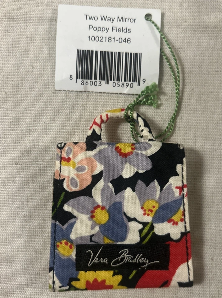 Nuevo con etiquetas Vera Bradley Poppy Fields Espejo de Bolsillo Bidireccional Compacto Floral Bonito Foto 2 de 4