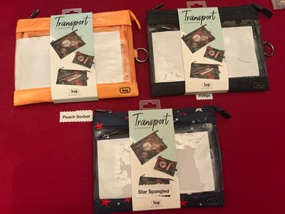 Lug Transport 3-Piece Clearview Storage Envelope NWT - 3 patterns to choose from