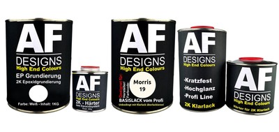 FÜR Morris 19 New White 3.7L Autolack SET 2K Epoxid Grundierung Klarlack