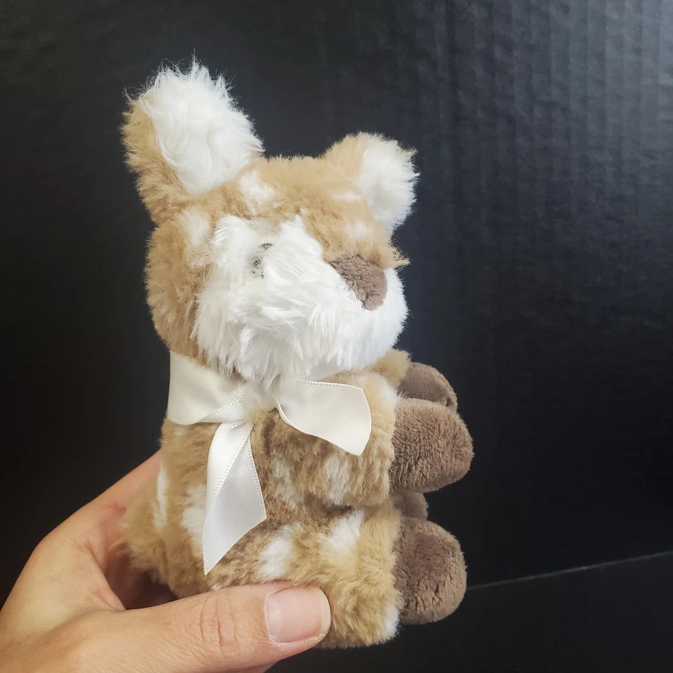 Bearington Baby Lil' Willow Mini Plush Fawn Brown Lovey 5” - Image 2 of 4