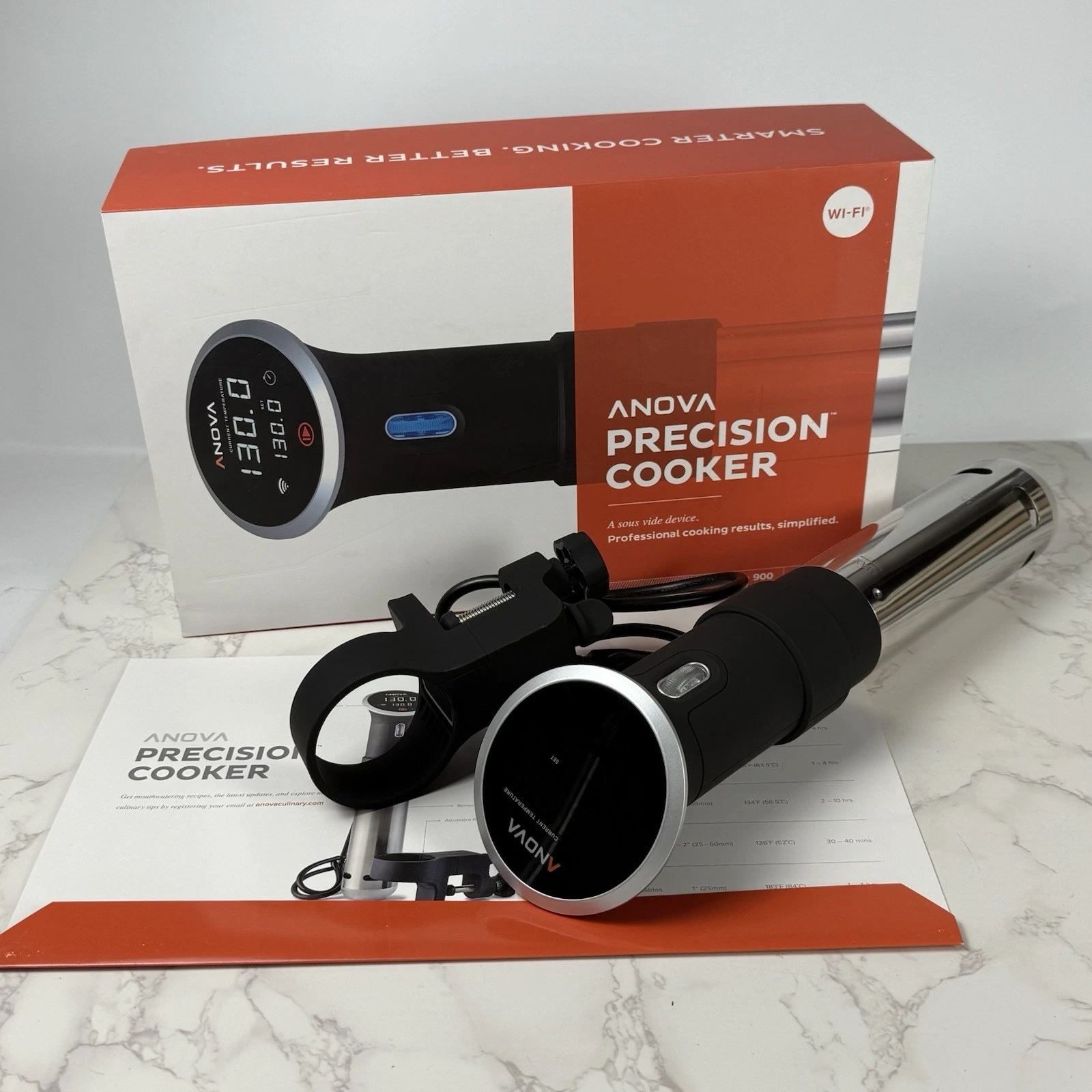 Anova Precision Cooker 900 Watts Sous Vide Wi-fi Serves Up To 10 Pro Results