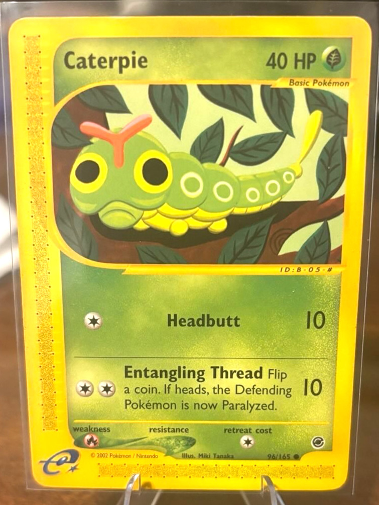 Caterpie 096/165 Expedition Base Set Regular NM- Free Shipping Pokemon TCG