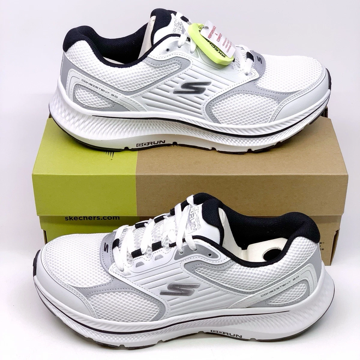New SKECHERS Go Run 600 Refine Mens 9 EW Gray Sneakers 55061 Athletic Shoes SKECHERS Go Run 600 Sneakers for Men for Sale | Shop Men main image 2