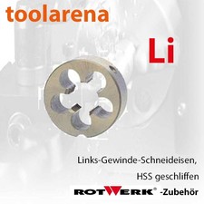 M12 li Linksgewinde-Schneideisen DIN EN 22568 HSSG, metrisch, geschliffen