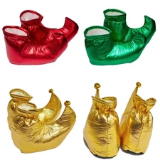 1Pair Elf Shoes Jester Shoe Classic Footwear Halloween Christmas Cosplay Shoe