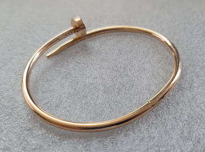 Cartier Juste Un Clou Classic, 18k Rose Gold, Nail Bracelet, Size 20, 37 Grams
