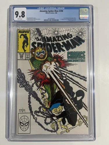 Amazing Spider-Man #298 CGC 9.8 WP 1st Todd McFarlane Spidey, Eddie Brock 1988