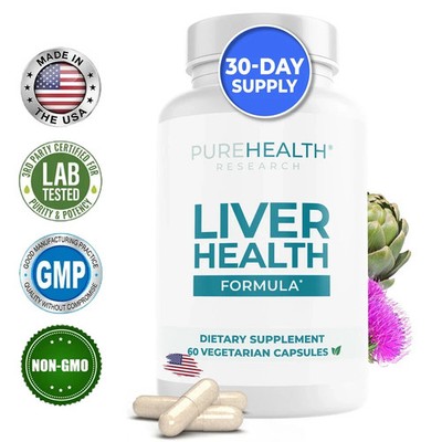 PureHealth Research Liver Health Formula - 60 Capsules | Pack of 5