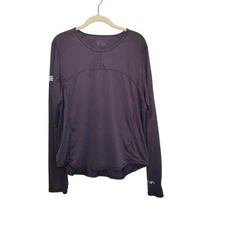 Janji Women's Sz XL Purple Run All Day Long Sleeve Performance Athletic Top