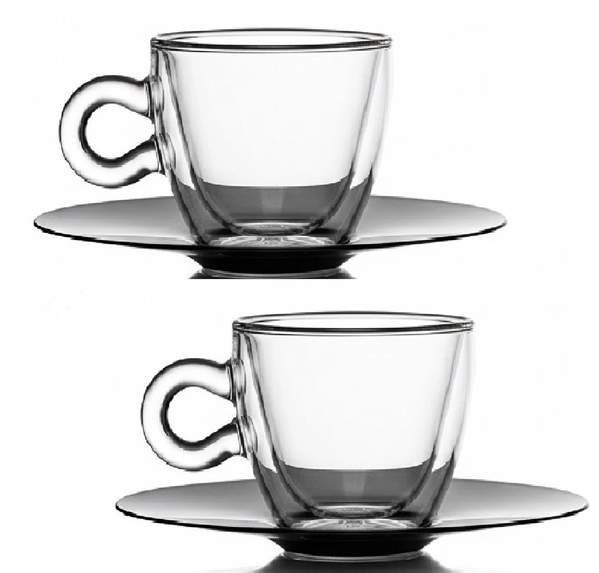 Isolato 12oz tazza a doppia parete forma di uovo caffè e vino bicchiere con glin
