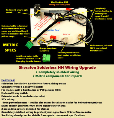 Sheraton Solderless Metric Wiring Upgrade + Shielded Wiring + For Imports