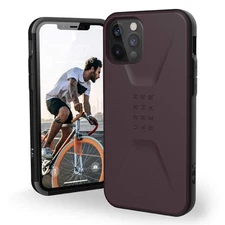 UAG iPhone 12 Case/iPhone 12 Pro Case 6.1" Shock-Absorbent Civilian, Eggplant