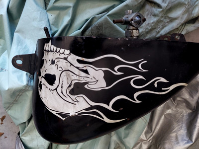 Motorcycle Cruiser Gas Tank S&S Harley PAUGCHO W/Petcock