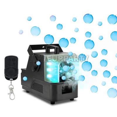 PAIDUN 450W LED Bubble Blower Fog Smoke Machine Show Event Party Remote Control