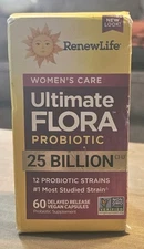 ReNew Life Ultimate Flora Probiotic Women's Care Vegetarian Capsules - 60 Count