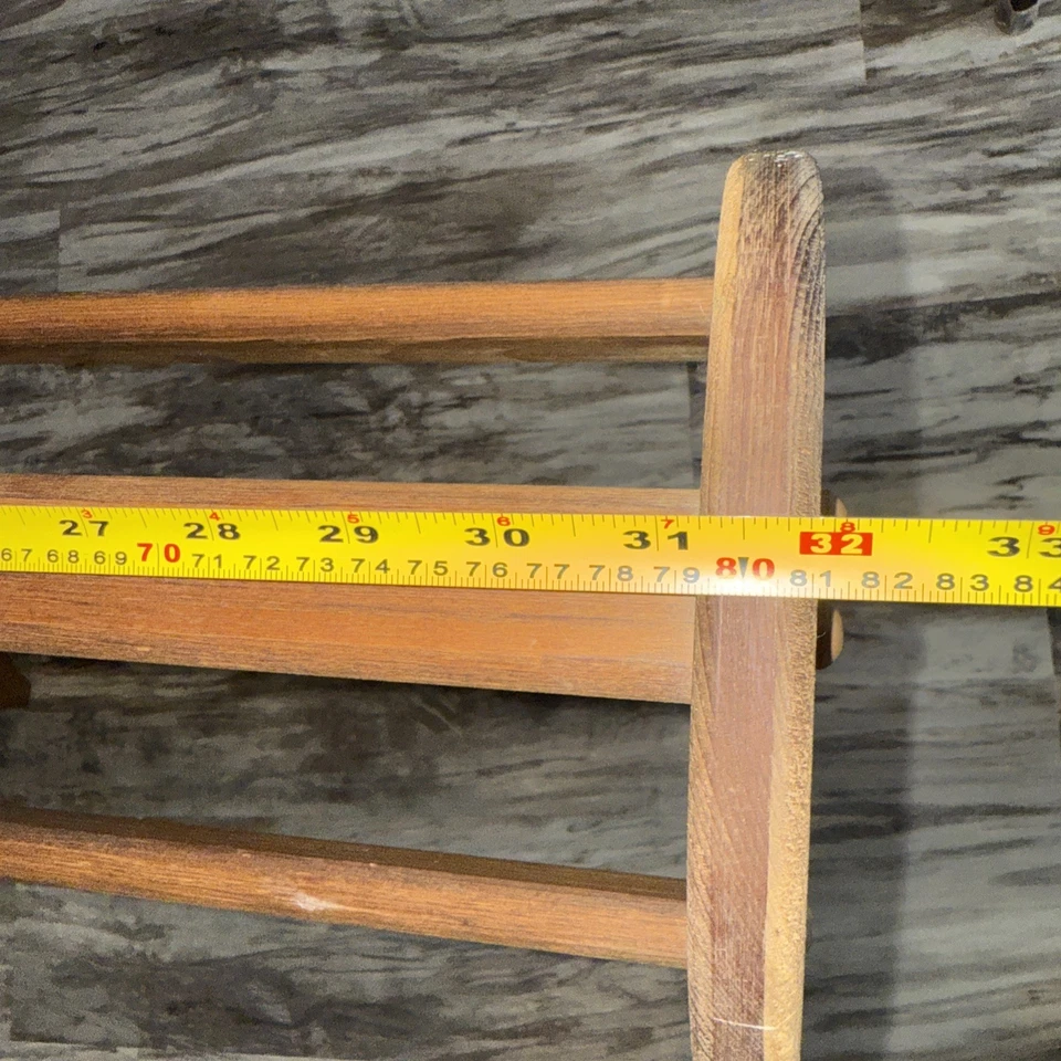 Manta acolchada de madera vintage soporte country cottagecore corazones abuela en niveles Foto 4 de 4