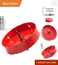 Durable 6-Inch Bi-Metal Hole Saw & Twist Drill for Wood & Plastic Cutting