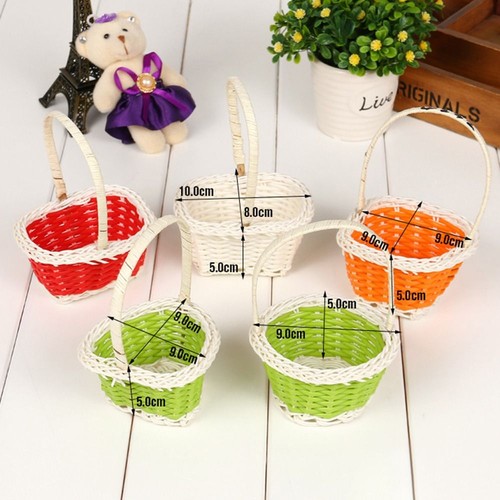 Round/Heart Shape Storage Baskets For Plant Home Wedding - Picture 3 of 22