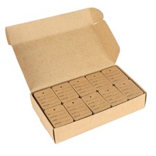jijAcraft 1000Pcs Price Tags, Brown Clothing Tag for Retail, Rectangle,